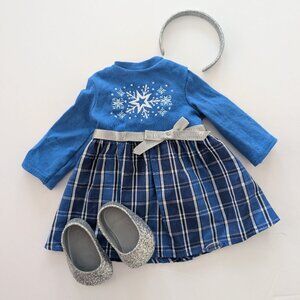 American Girl Star and Snow Dress for 18" Doll includes Shoes and Headband